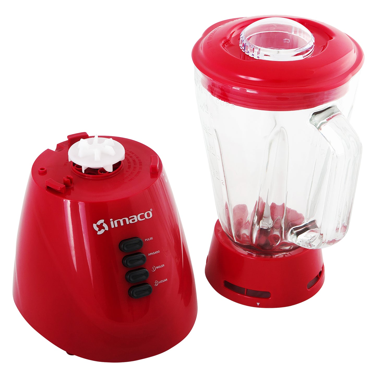 Combo Licuadora v/v 2 vel 1.5 litros 500w BL4125VR + Olla Arrocera 0.6L C/Rojo RC006R + Batidora De Mano 150W Rojo HM505R + Plancha a vapor c/base ceramica ETA600
