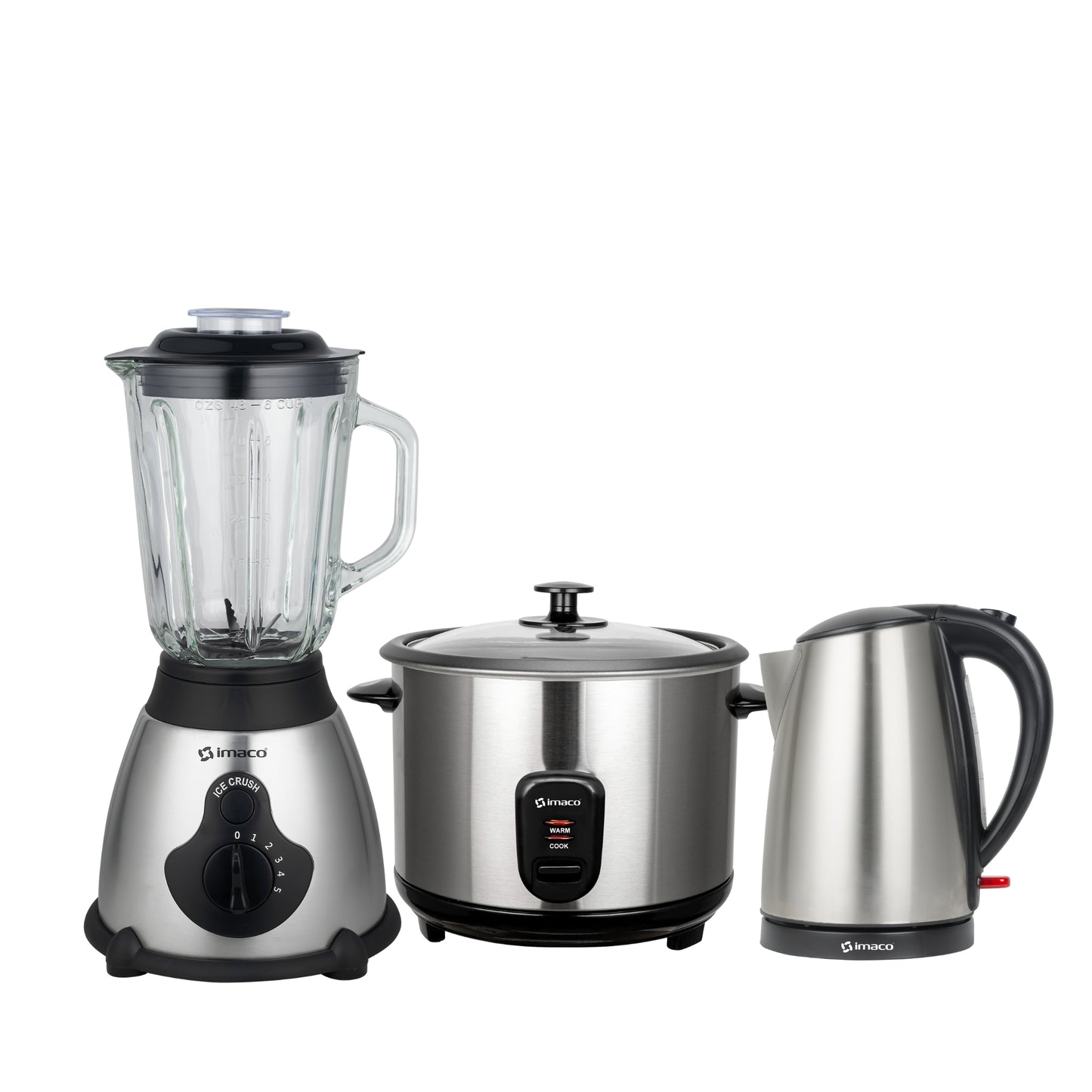 Combo licuadora 1.5lts + Olla arrocera 1.2lts + Hervidor 1.7lts Imaco