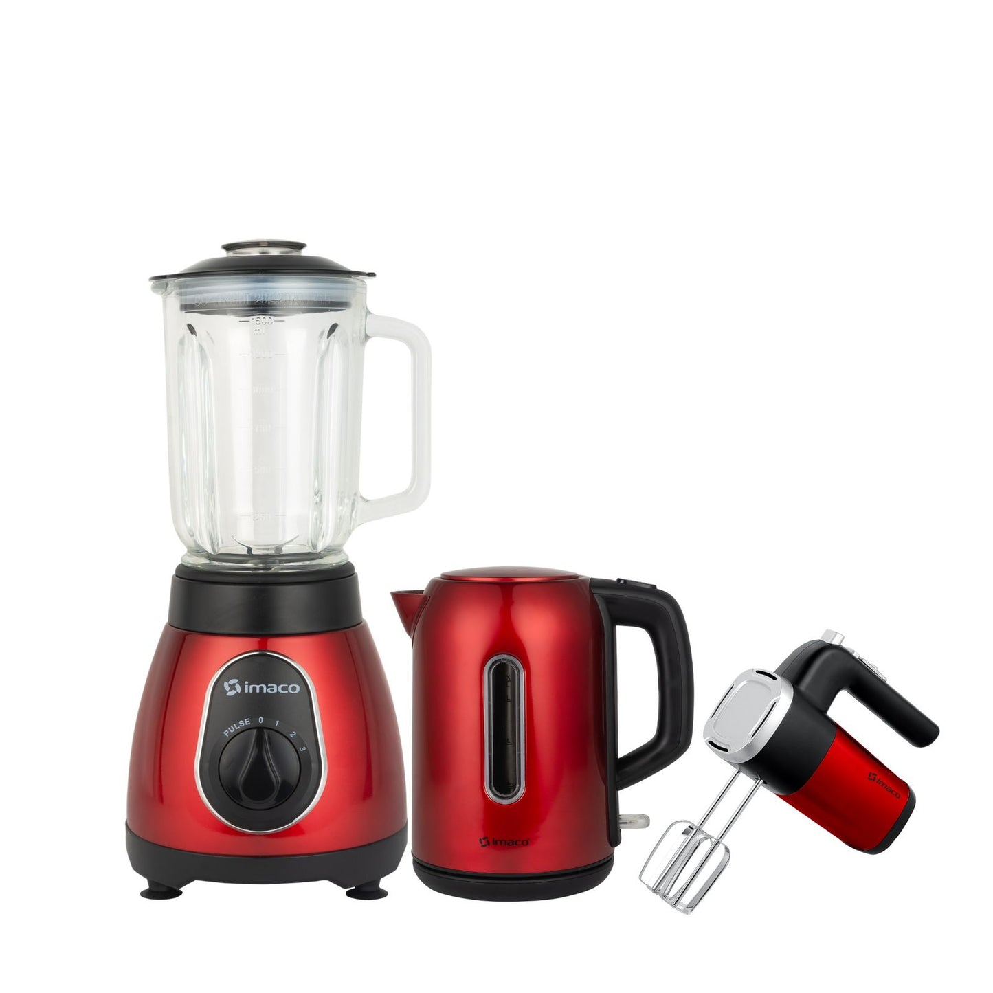 Combo Licuadora BLS5388R + Batidora HM400R + Hervidor KE1722R