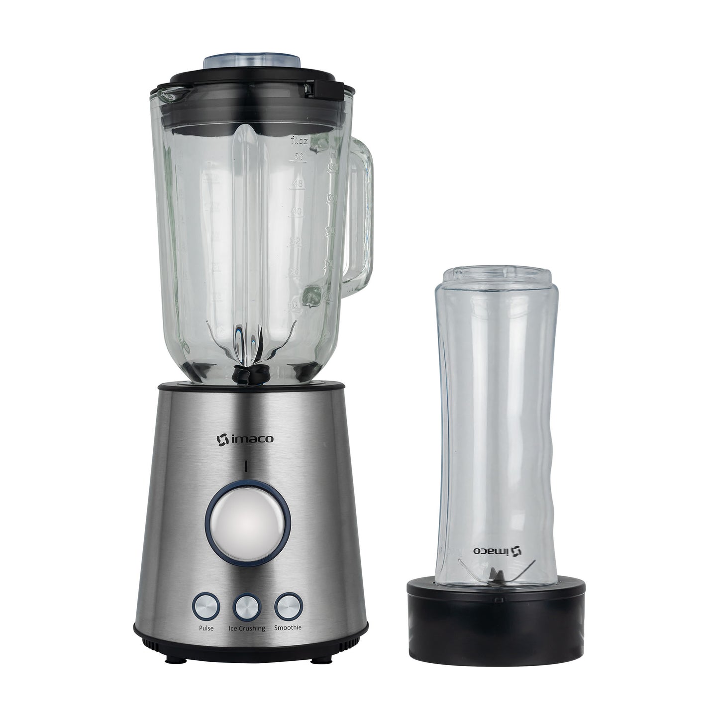 Licuadora v/v 1.5 litros ac/inox + vaso to go imaco bls860