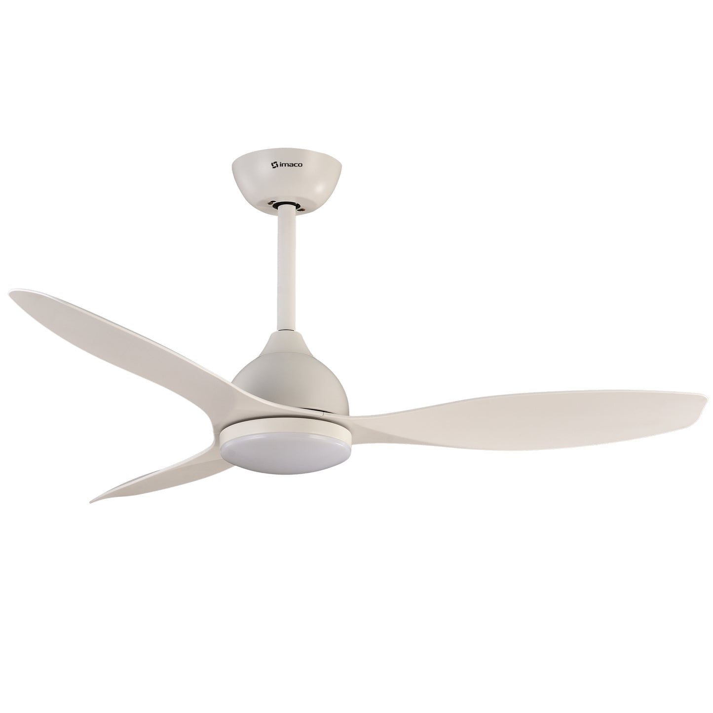 Ventilador decorativo de techo 48" c/luz led y ctrl remoto timer 8h Imaco CF4835DC
