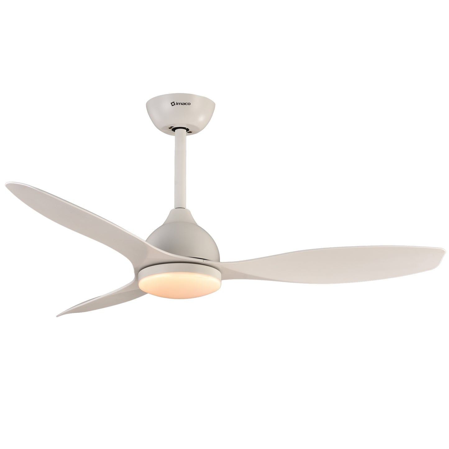 Ventilador decorativo de techo 48" c/luz led y ctrl remoto timer 8h Imaco CF4835DC