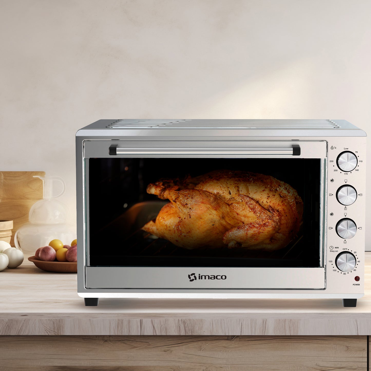 Horno eléctrico 100 litros C/rosticero HEB100R Imaco