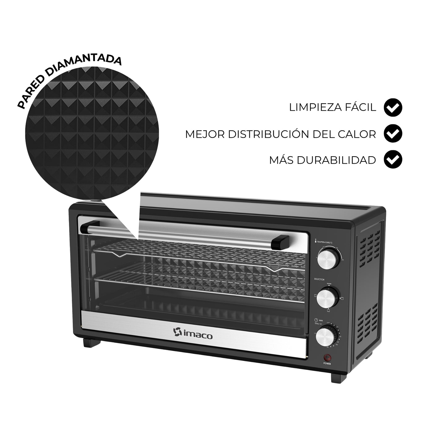 Horno electrico double cake 35 litros HEB35DC Imaco