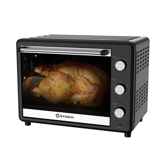 Horno eléctrico negro 55 litros c/rosticero HEB55R Imaco