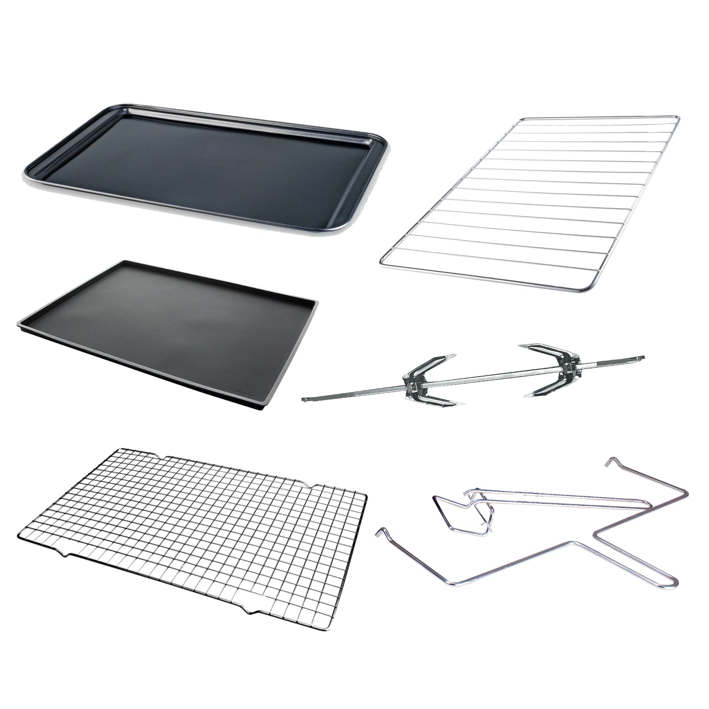 Horno eléctrico negro 55 litros c/rosticero HEB55R Imaco