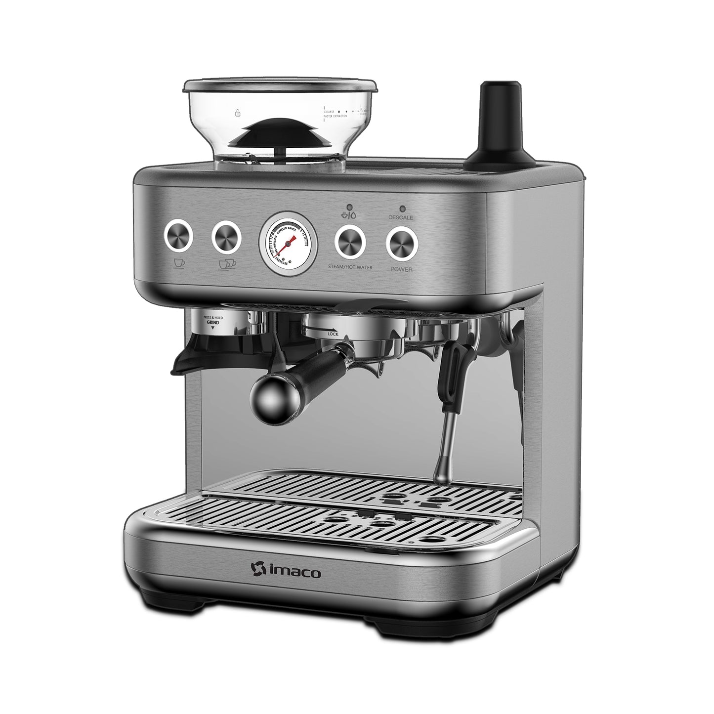 Cafetera expresso 15 bares ac/inox c/grinder imaco IECMG1570