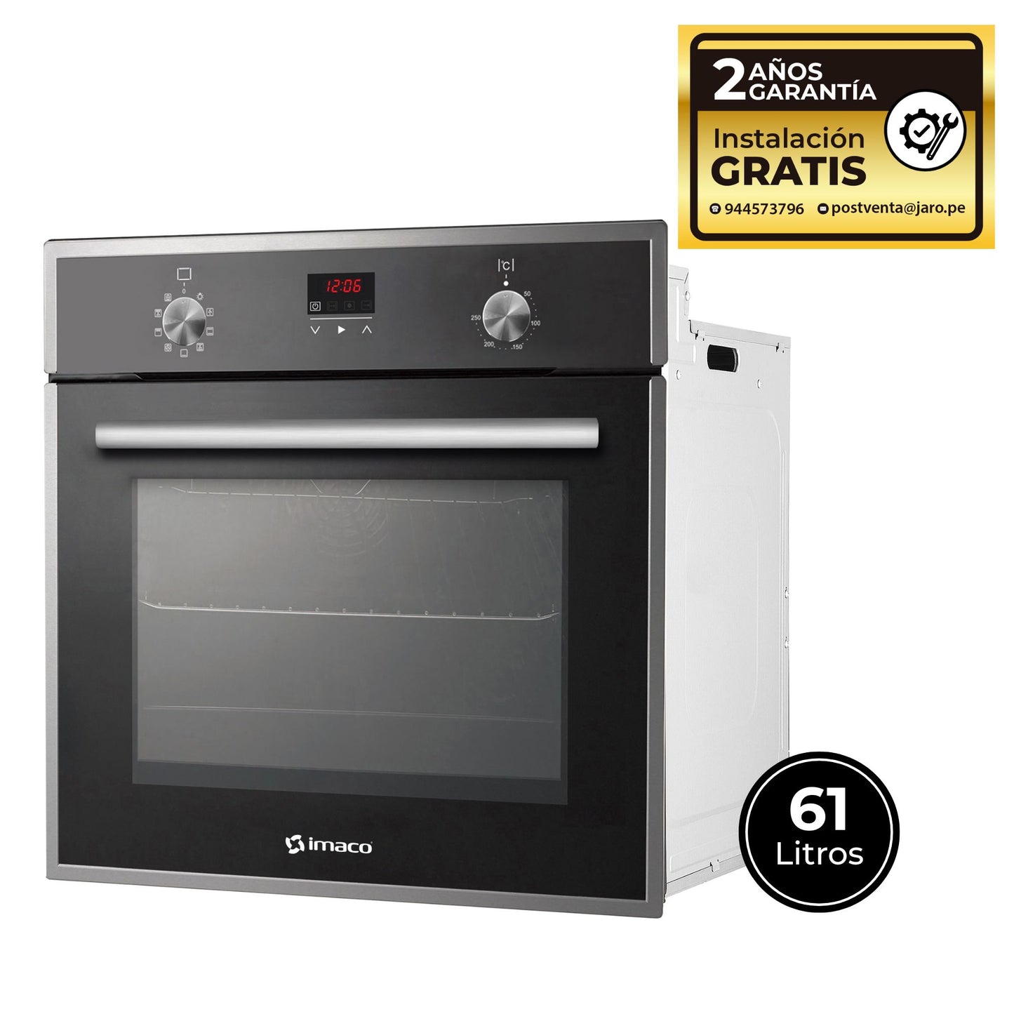 Horno empotrable eléctrico 61Lt IHED65 Imaco