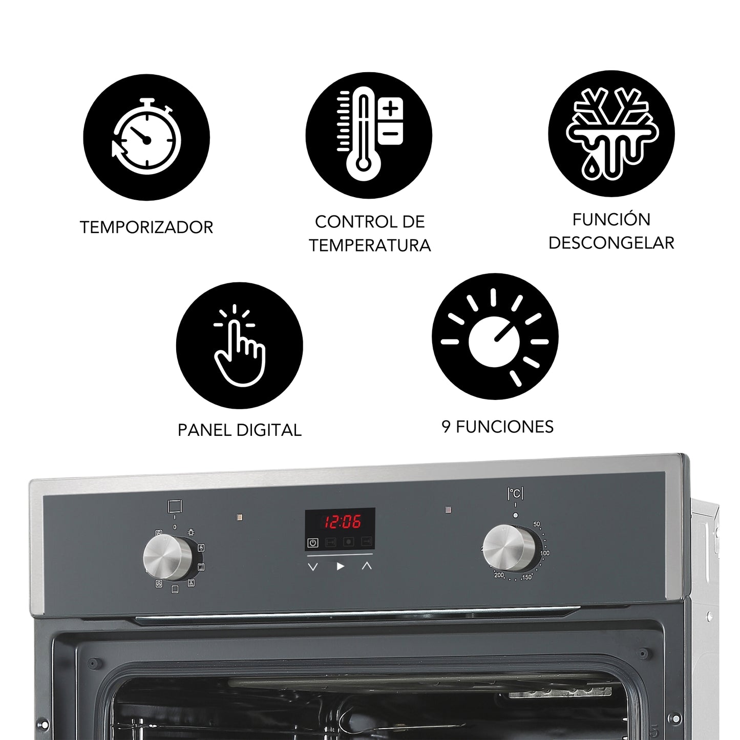 Horno empotrable eléctrico 61Lt IHED65 Imaco