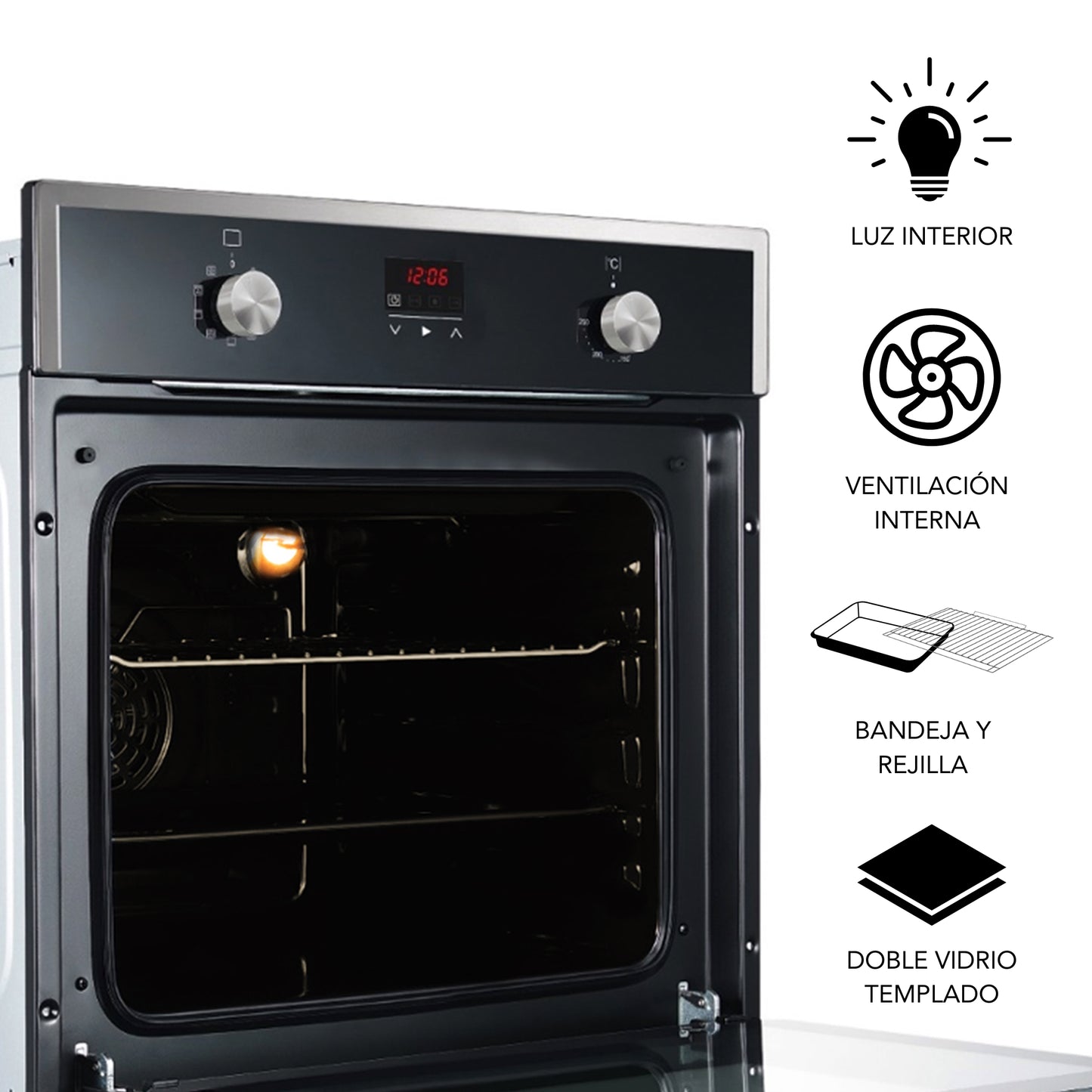 Horno empotrable eléctrico 61Lt IHED65 Imaco
