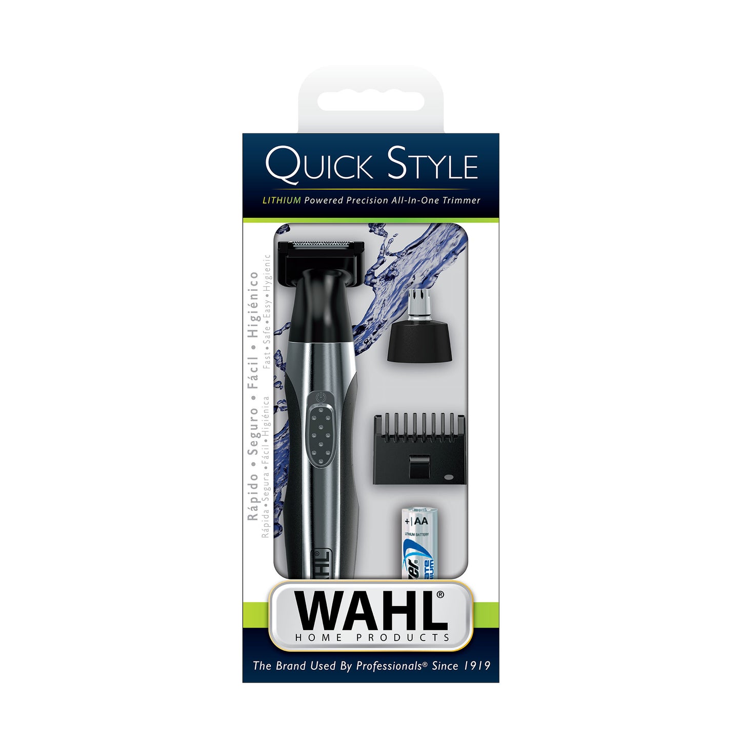 Recortadora quickstyle 3 cabezales barba orejas nariz 05604-018 wahl