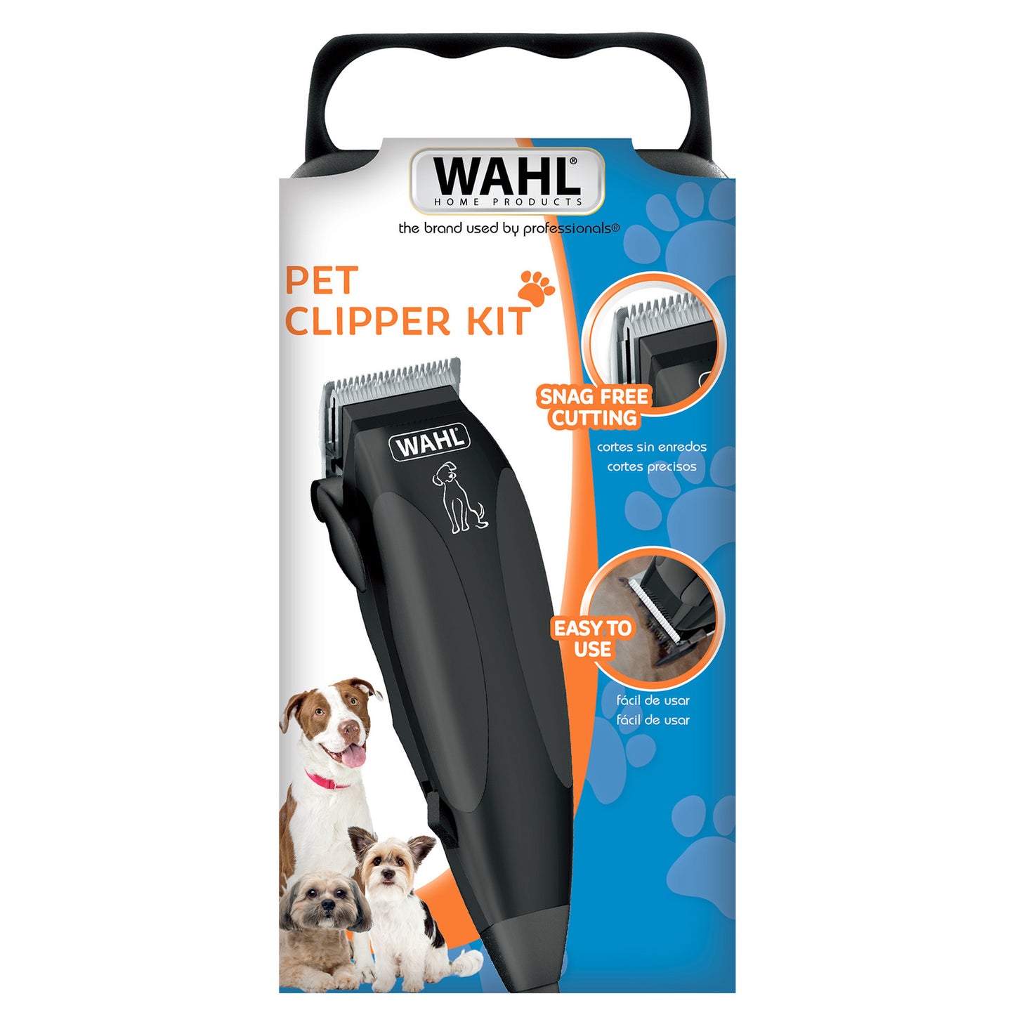 Cortadora para mascotas pet clipper Kit 9 piezas wahl 09653-718