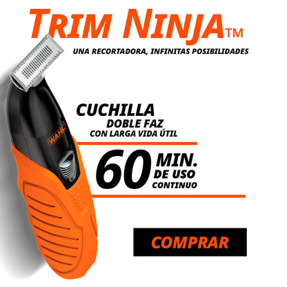 Afeitadora Trim Ninja 3 en 1 Inalambrica Recargable 3029720S Wahl