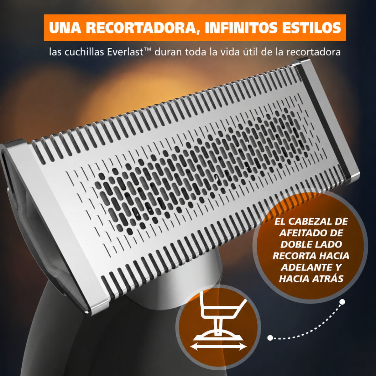 Afeitadora Trim Ninja 3 en 1 Inalambrica Recargable 3029720S Wahl