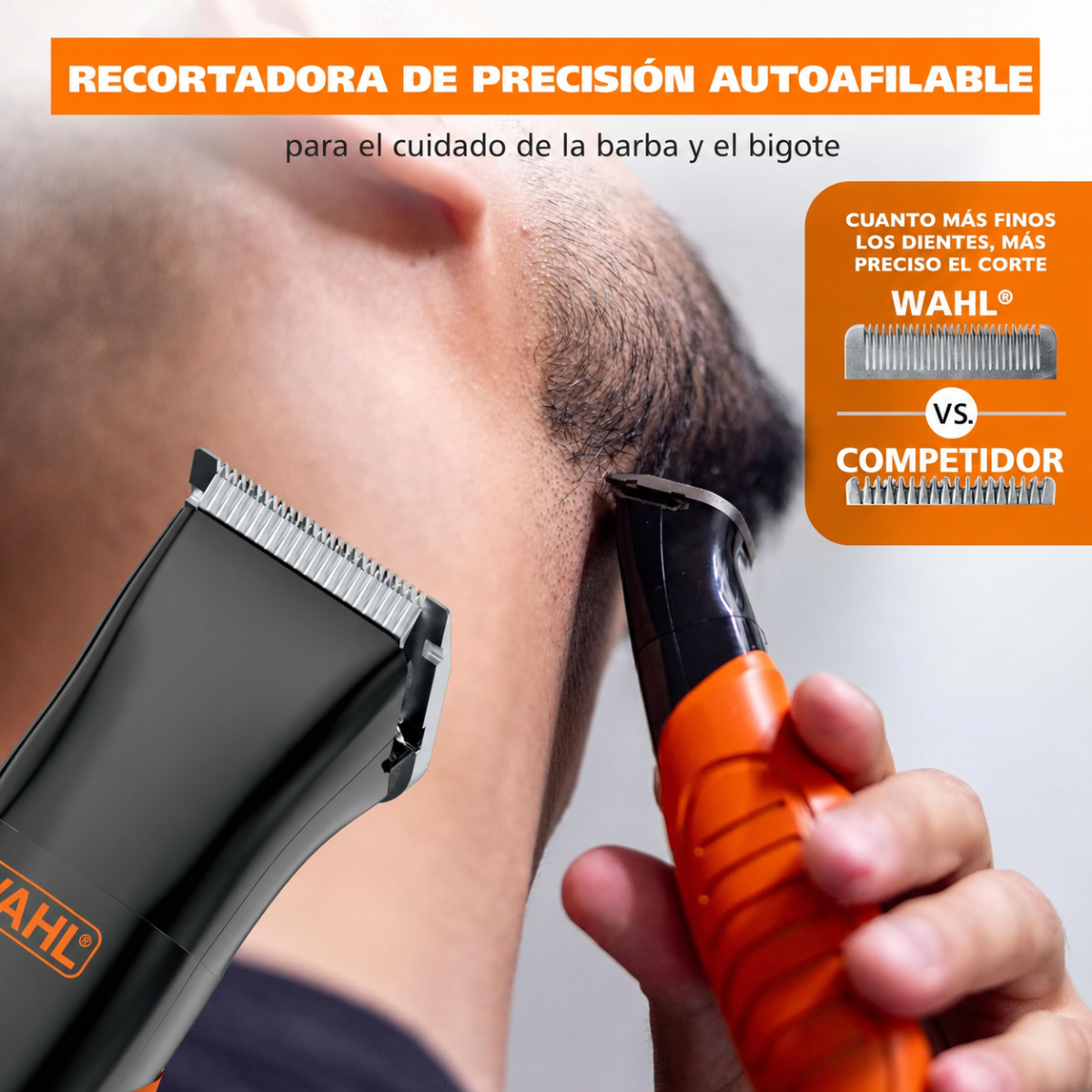 Afeitadora Trim Ninja 3 en 1 Inalambrica Recargable 3029720S Wahl