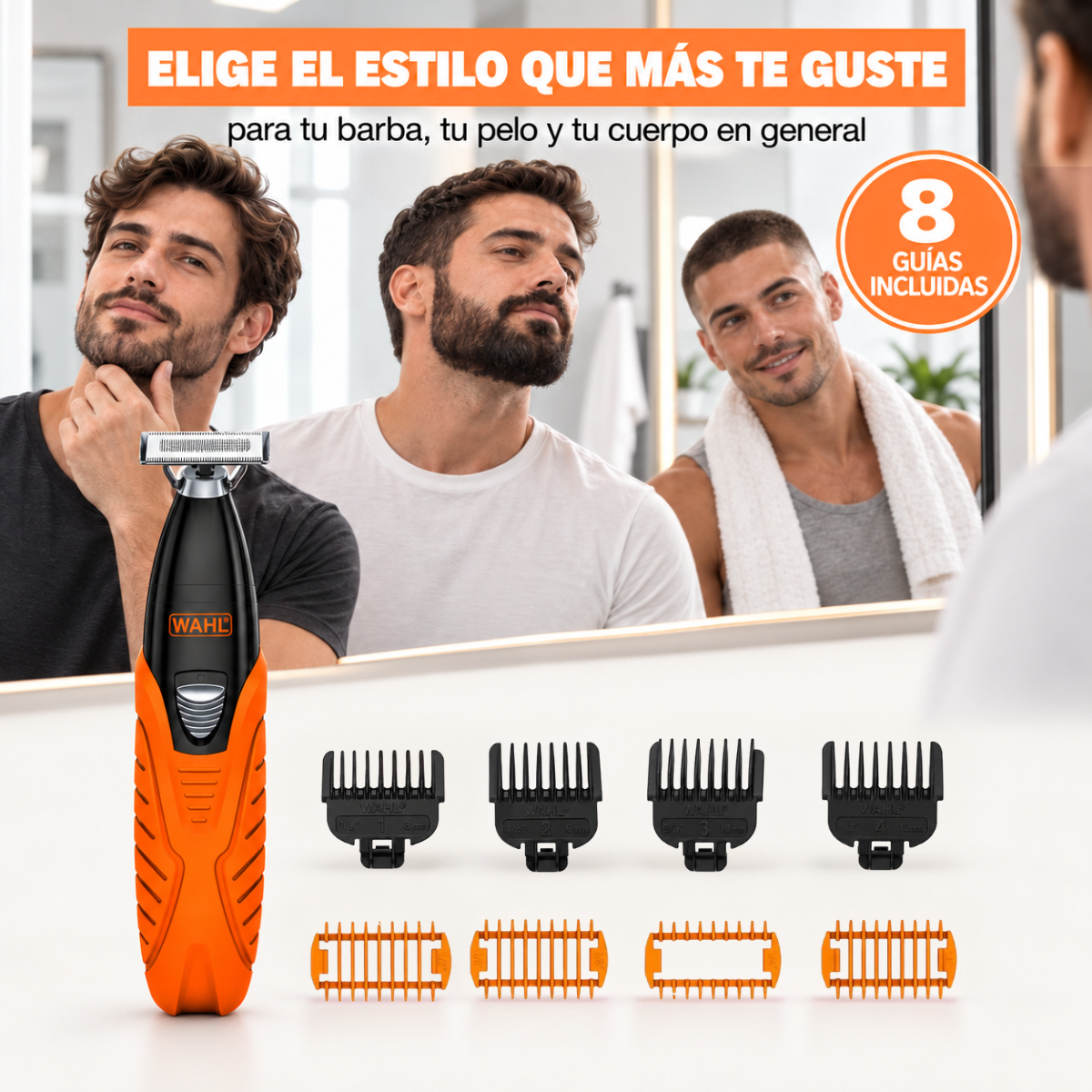 Afeitadora Trim Ninja 3 en 1 Inalambrica Recargable 3029720S Wahl