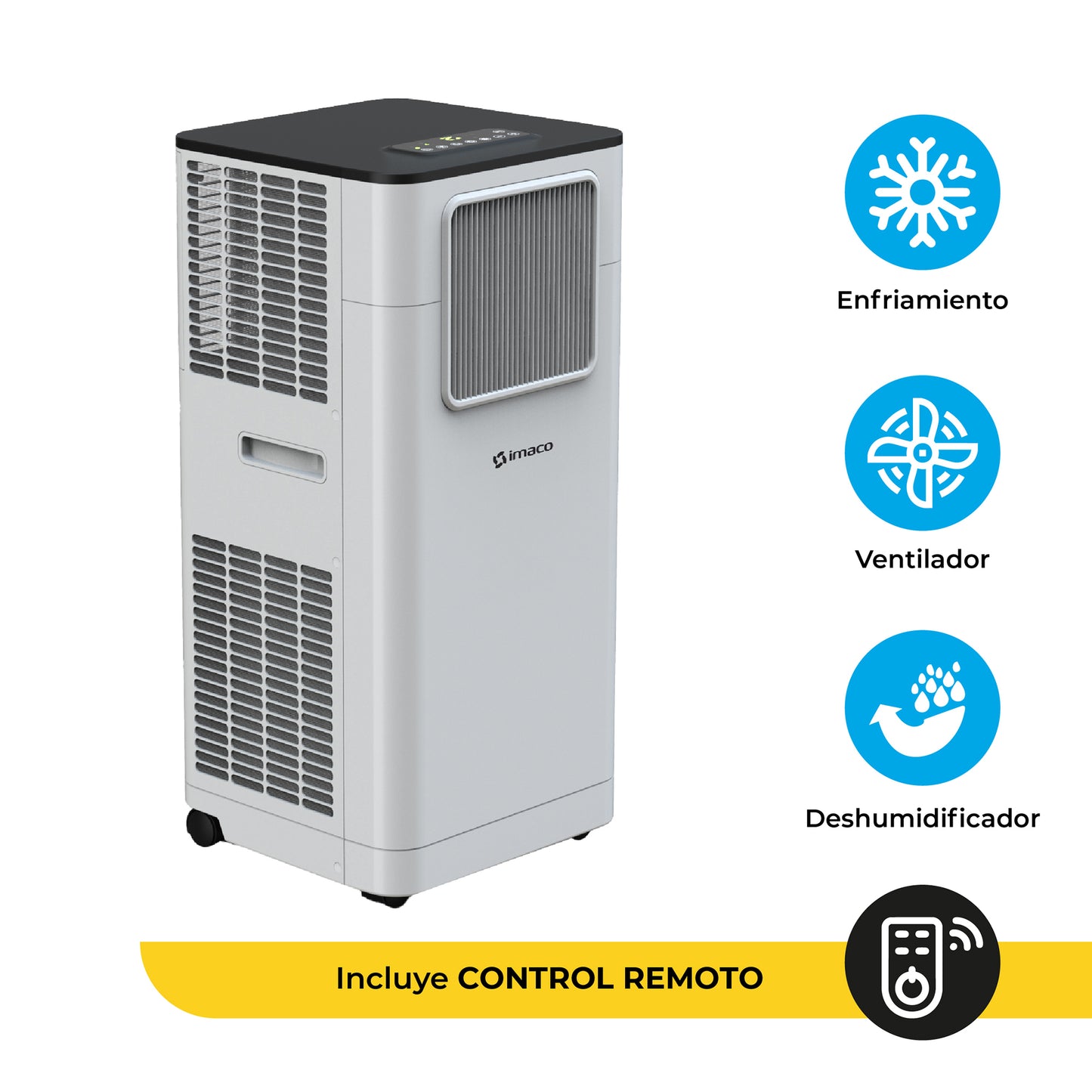 Aire acondicionado portatil digital 6500 BTU AC7000 Imaco