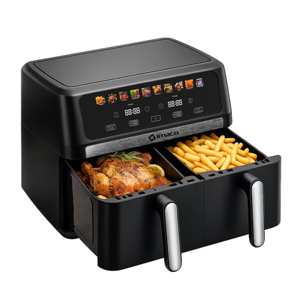 Freidora de aire 9 litros doble digital XXL AF1790D Imaco
