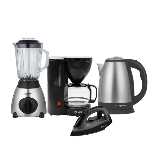 Cuatricombo Licuadora + Cafetera + Hervidor + Plancha Imaco