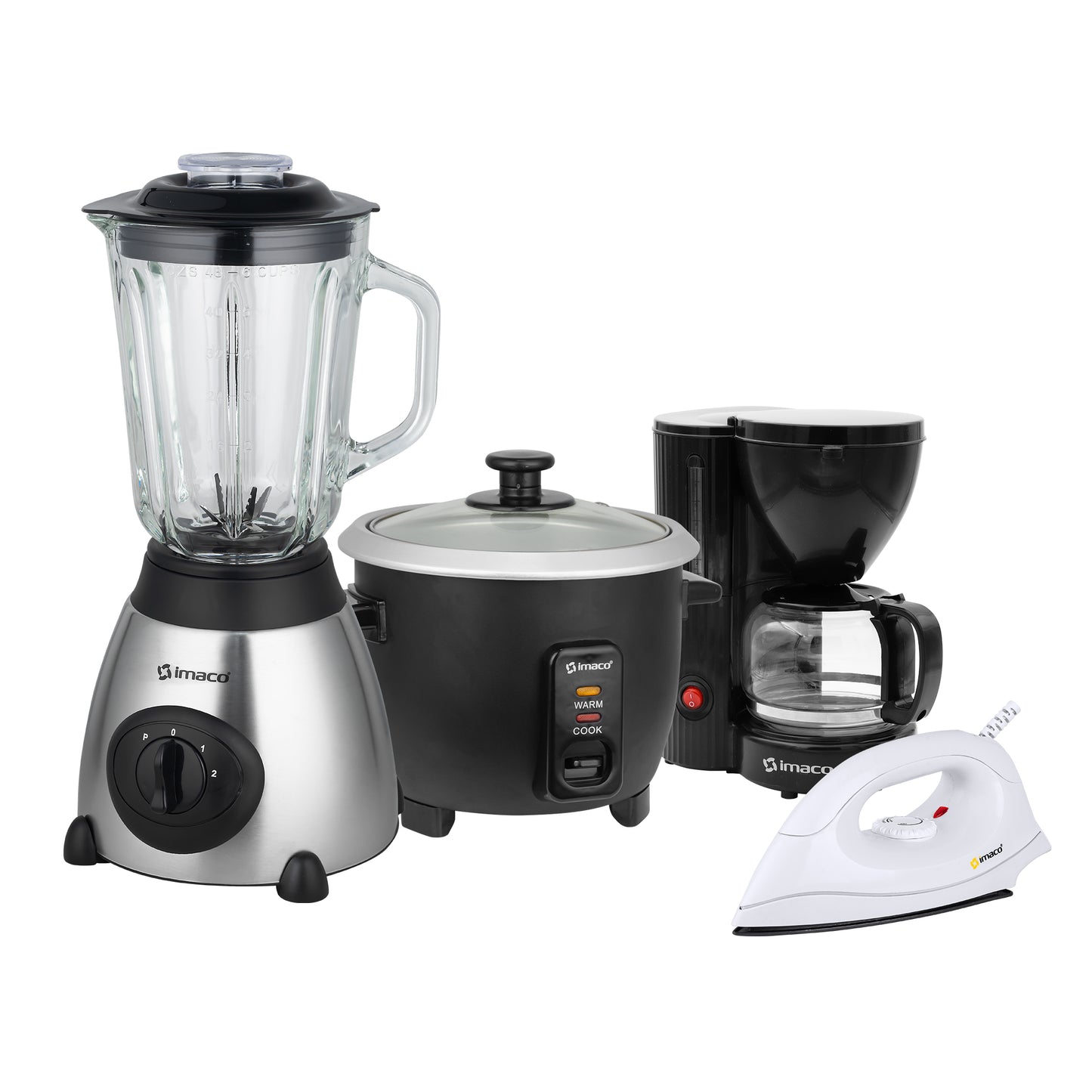 Cuatricombo licuadora + olla + cafetera + plancha Imaco