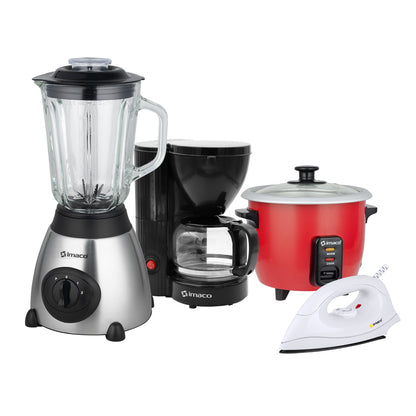 Cuatricombo licuadora + olla + cafetera + plancha Imaco