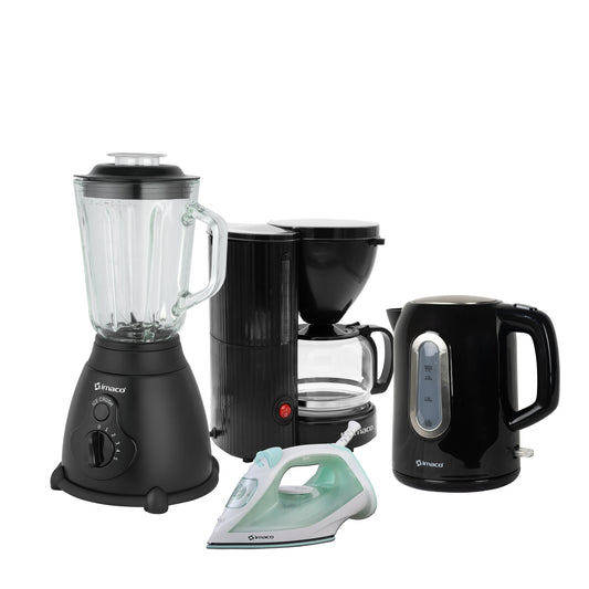 Cuatricombo Licuadora+Cafetera+Plancha+Hervidor