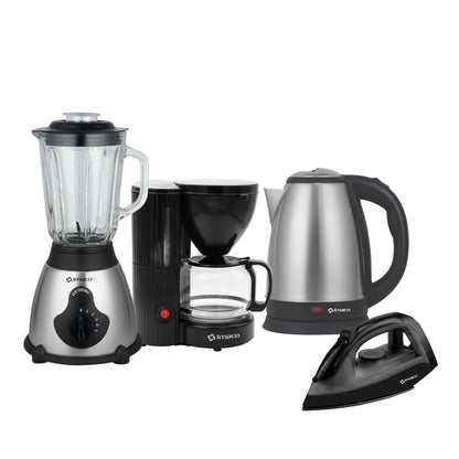 Cuatri-combo Licuadora + Hervidor + Cafetera + Plancha Imaco