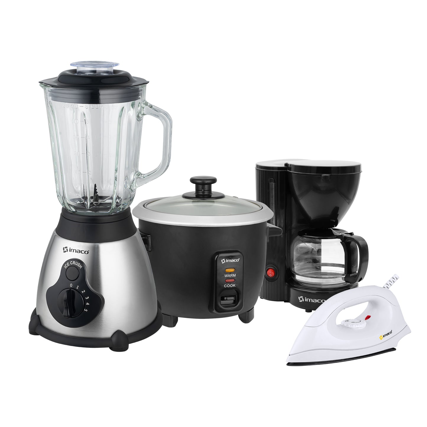 Cuatricombo licuadora + olla + cafetera + plancha Imaco