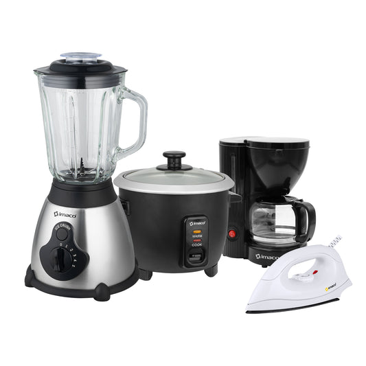 Cuatricombo licuadora + olla + cafetera + plancha Imaco