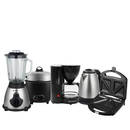 Penta-combo Licuadora + Sandwichera + Olla + Hervidor + cafetera Imaco