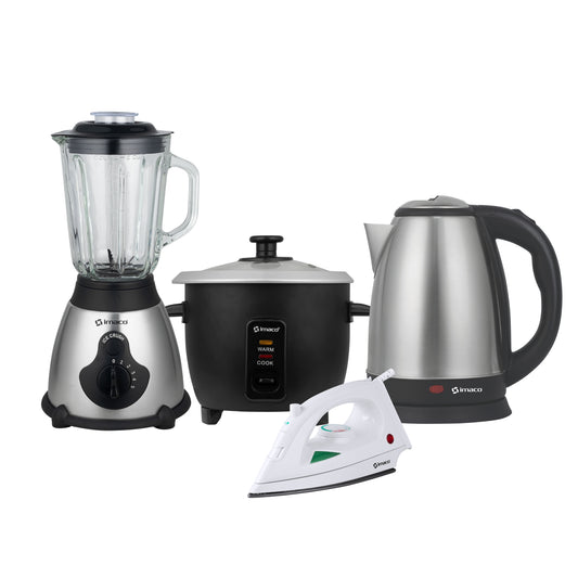 Cuatri-combo licuadora+olla+hervidor+plancha Imaco