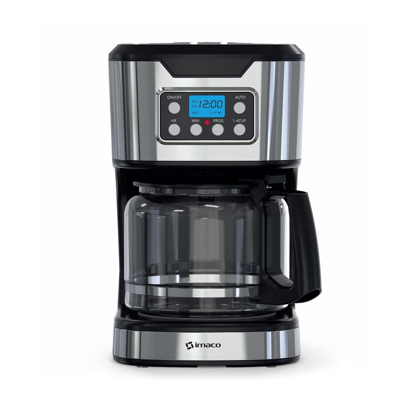 Cafetera Electrica 12 tazas pantalla digital CM1282 Imaco