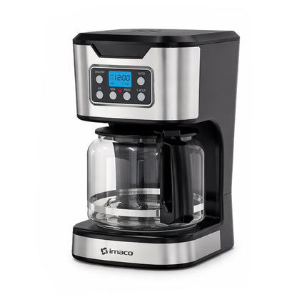 Cafetera Electrica 12 tazas pantalla digital CM1282 Imaco