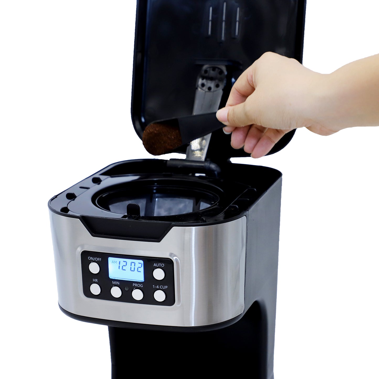 Cafetera Electrica 12 tazas pantalla digital CM1282 Imaco