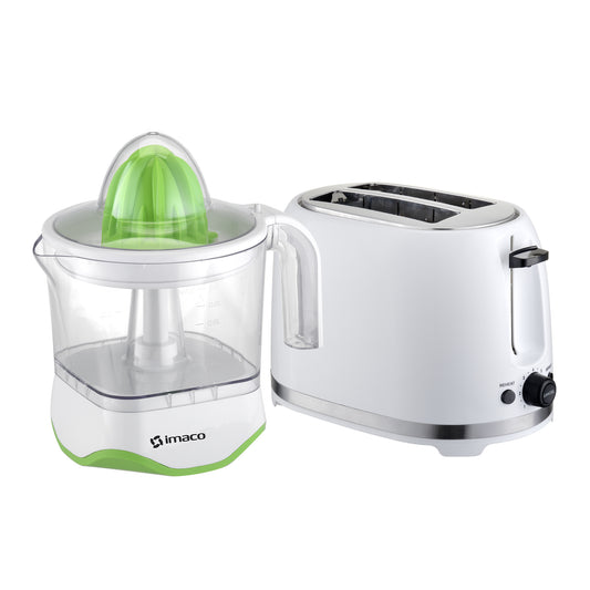 Combo exprimidor de cítricos 1 litro + Tostadora 2 panes Imaco