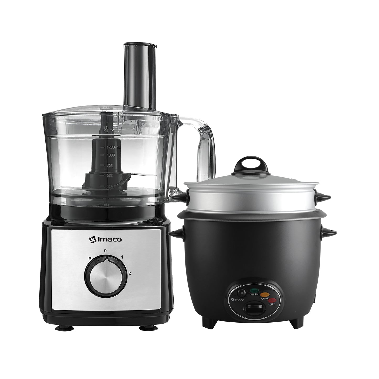 Combo Procesador de alimentos + Olla arrocera 1.8 litros C/sofrito Imaco