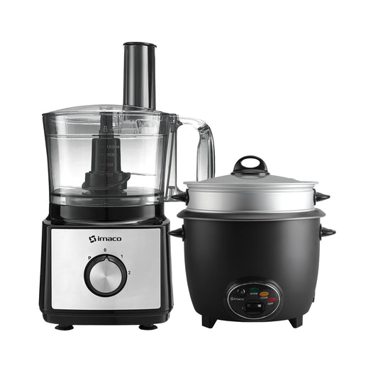 Combo Procesador de alimentos + Olla arrocera 1.8 litros C/sofrito Imaco