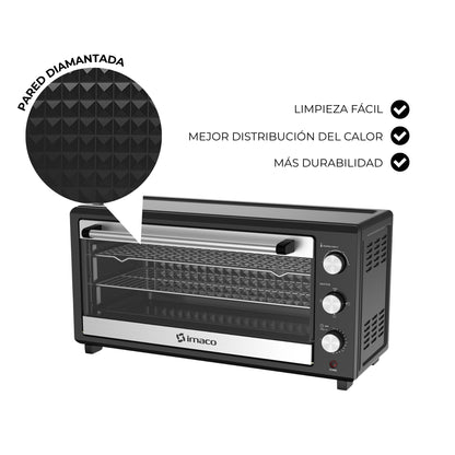 Horno electrico double cake 35 litros HEB35DC Imaco