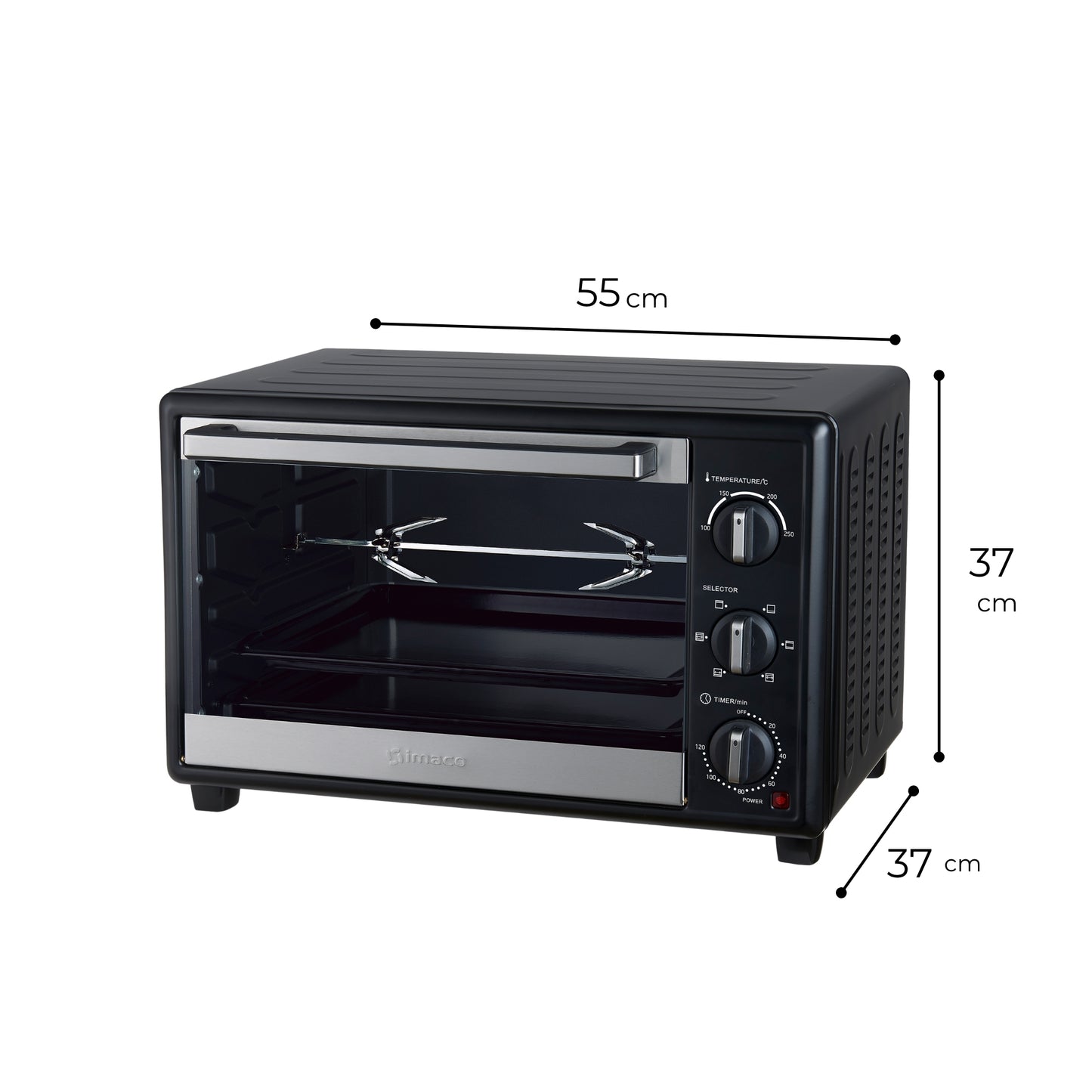 Horno eléctrico 35 litros C/rosticero HES35R Imaco
