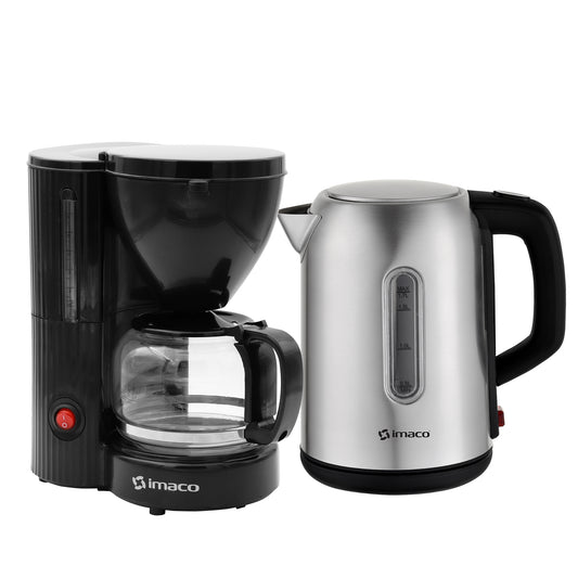 Combo cafetera 6 tazas + Hervidor eléctrico 1.7l Imaco