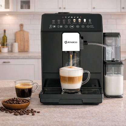 Cafetera Automática 8 en 1 Espresso y Capuccino 19 bares  IECM1582A Imaco