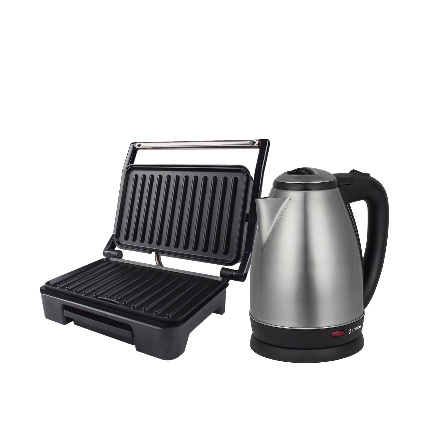 Combo hervidor electrico 1.8 litros + Mini grill panini 750w Imaco