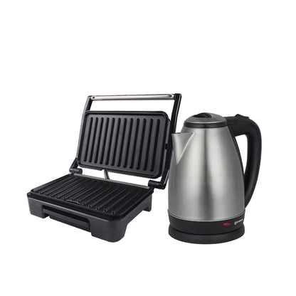 Combo hervidor electrico 1.8 litros + Mini grill panini 750w Imaco