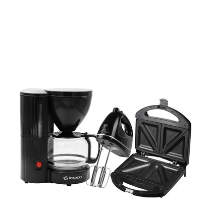 Combo sandwichera + batidora + cafetera Imaco