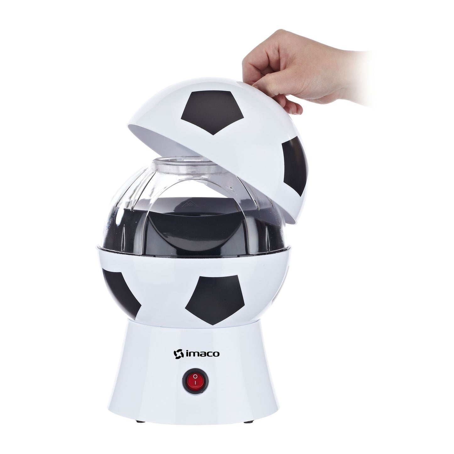 Combo cafetera 12 tazas + Pop corn maker mini futbbol Imaco