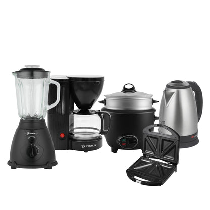 Pentacombo Licuadora + Sandwichera + Olla + Hervidor + Cafetera Imaco